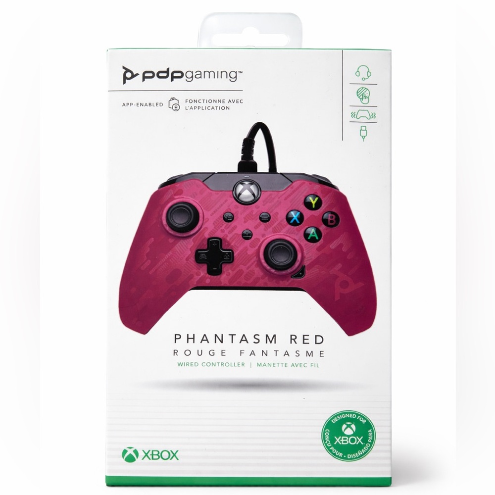 Phantasm Red Wired Controller for Xbox